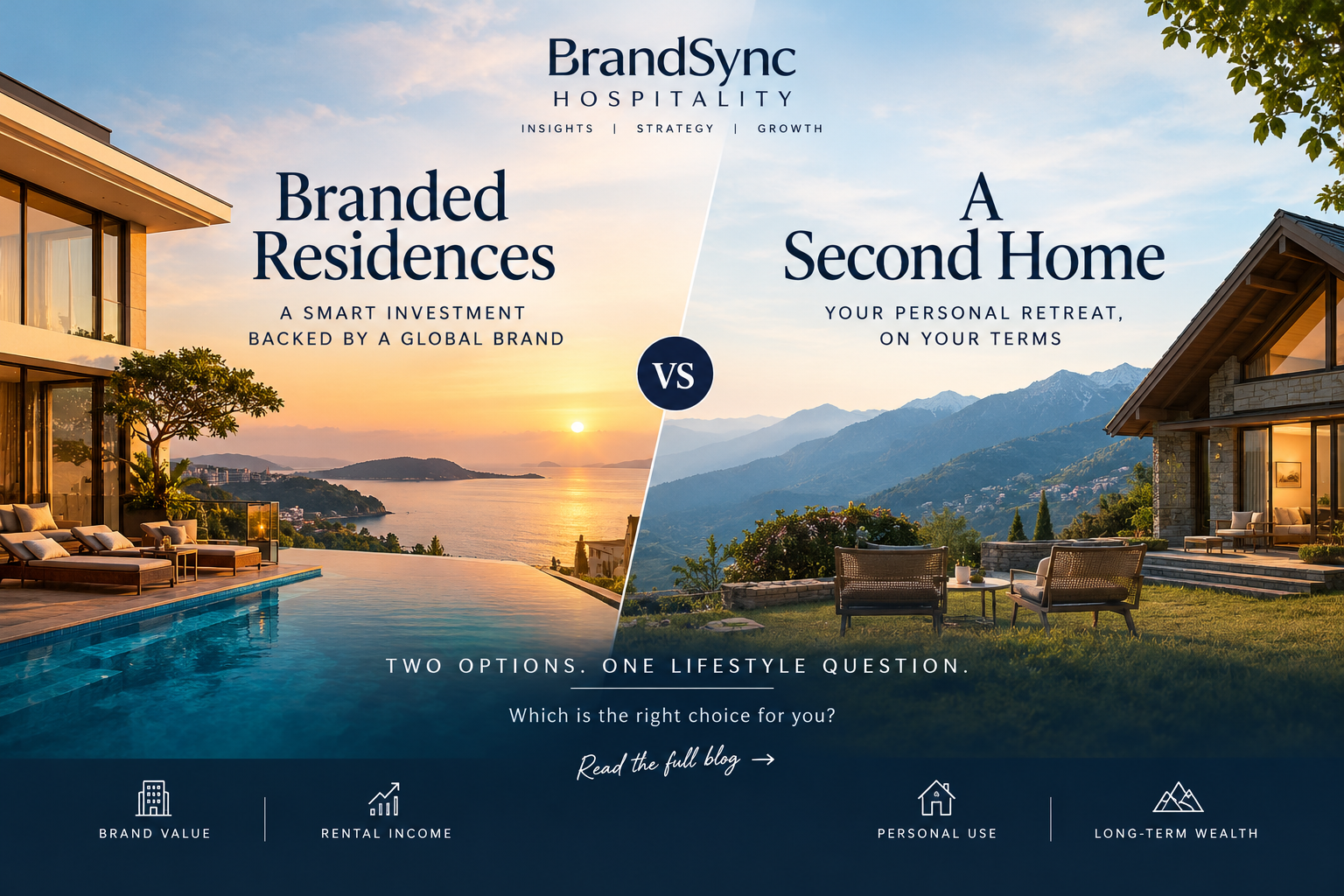 Branded Residences vs a Second Home in India: Which Should You Buy? | BrandSync Hospitality